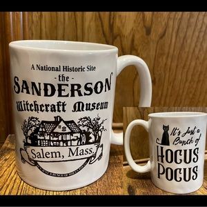 Disney Sanderson Sisters Witchcraft Museum  & Binx Two Sided Ceramic Mug NEW!!